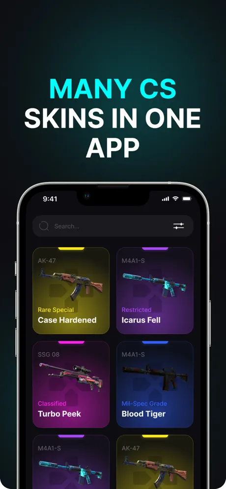 Мобильное кросплатформенное приложение СStrike Skins